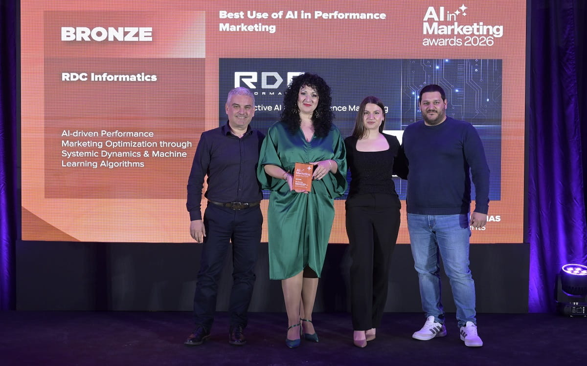 Βραβείο Best Use of AI in Performance Marketing για την RDC Informatics